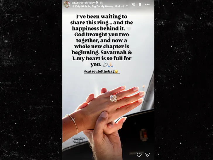 Savannah Faith Chrisley ring instagram