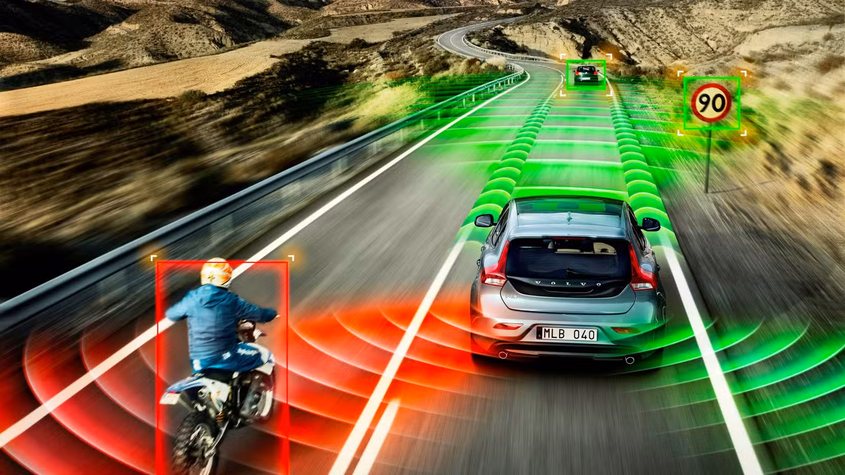 Volvo Blind Spot BLIS in action