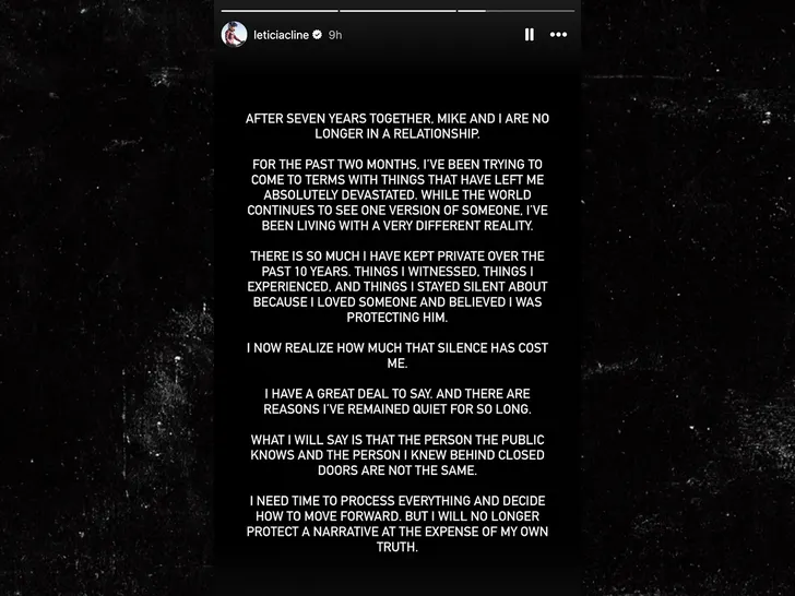 eticia cline statement insta 1