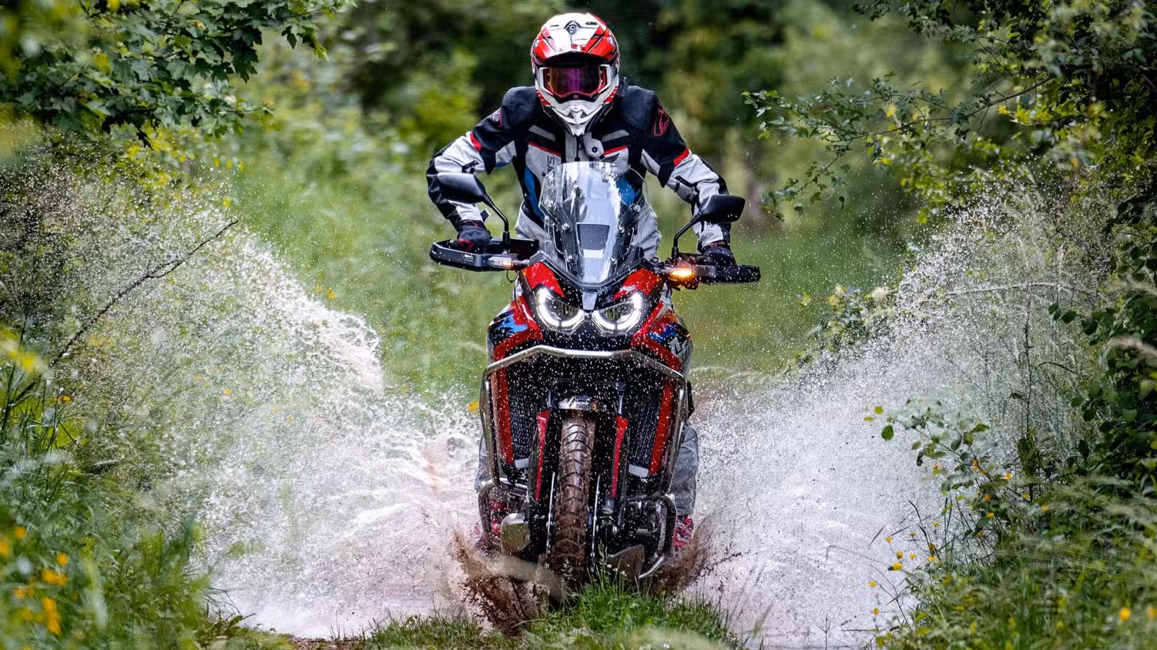 2026 Honda Africa Twin Adventure Sports ES off-roading front fascia view