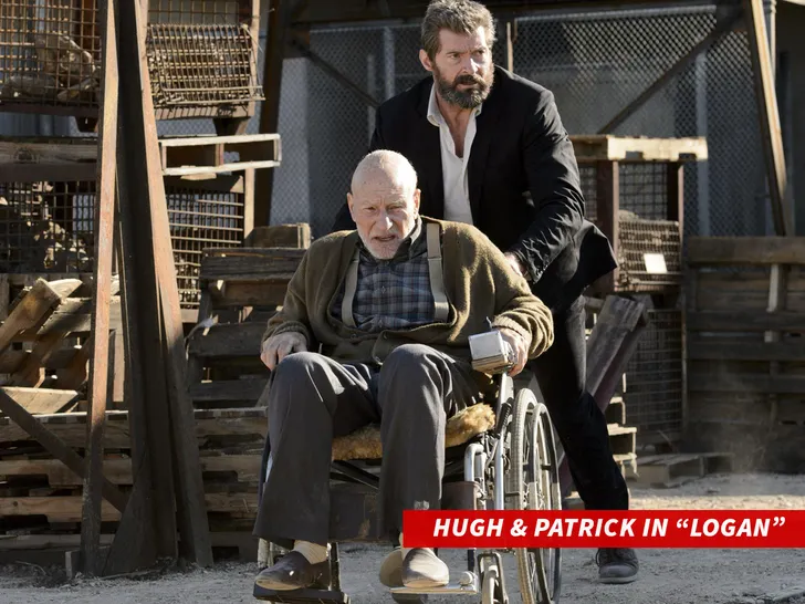 Hugh jackman and Patrick stewart in 'Logan'