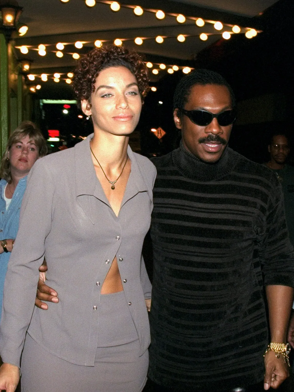 Image may contain Eddie Murphy Nicole Mitchell Murphy Charlie Murphy Guru Blazer Clothing Coat Jacket and Adult
