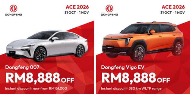 Dongfeng 007 and Vigo with RM8,888 off at ACE 2026