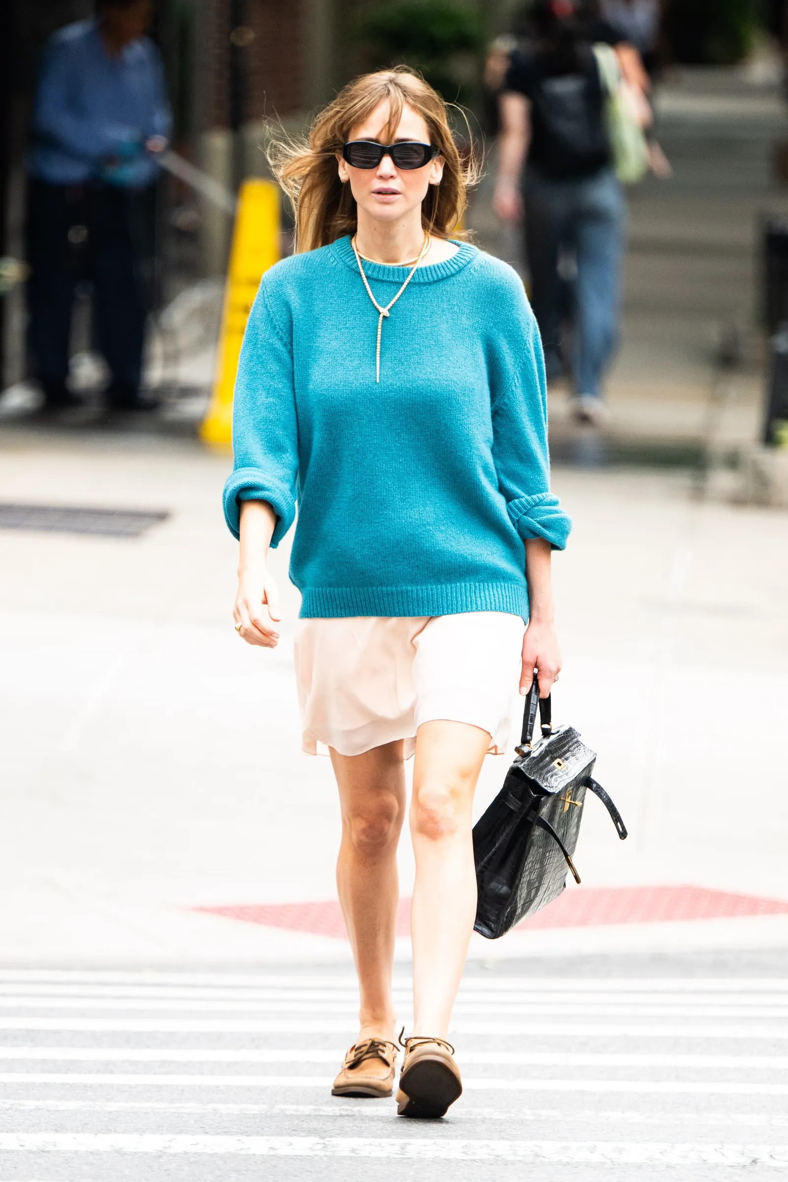 Jennifer Lawrence mixes casual and luxe street style in New York City
