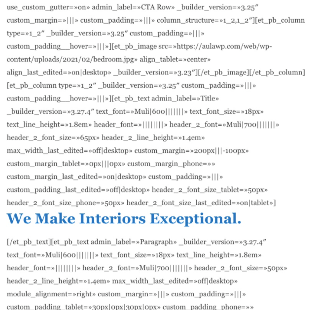 divi shortcodes