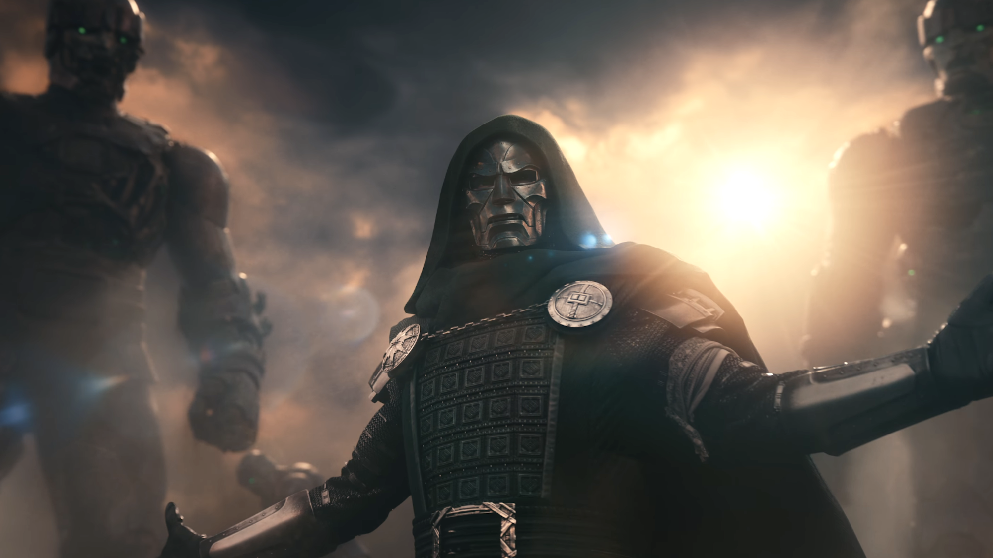 Doctor Doom raising his army of Doombots in Avengers: Doomsday