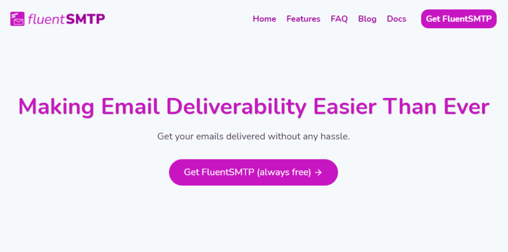 FluentSMTP - The Fastest WordPress SMTP 