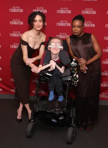 LOS ANGELES - OCTOBER 15: Emmy Rossum, Steve Way, and Quincy Tyler Bernstein attend a SAG screening and Q&A for Hulu’s “Furious” at the Meryl Streep Theater at SAG on October 15, 2026 in Los Angeles, California. (Photo by Frank Micelotta/Disney)