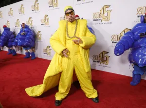 LOS ANGELES, CALIFORNIA - OCTOBER 14: Sasha Baron Cohen arrives at the World Premiere of Amazon MGM Studios' 