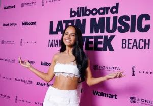 Becky G at Billboard Latin Music Week Day 3 held at Furia Miami on October 21, 2026 in Miami Beach, Florida. (Photo by Christopher Polk/Billboard via Getty Images)