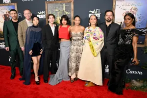 Travis Knight, Marc Evan Jackson, Awkwafina, Jacob Tremblay, Peyton Elizabeth Lee, Amandla Stenberg, Tantoo Cardinal, Jake Johnson and Angela Bassett at 