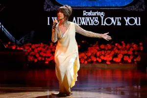 NASHVILLE, TENNESSEE - OCTOBER 21: EDITORIAL USE ONLY Ella Langley performs onstage as CMA Presents I Will Always Love You: A Celebration Of Dolly Parton at The Fisher Center for the Performing Arts on October 21, 2026 in Nashville, Tennessee. (Photo by Jason Kempin/Getty Images)
