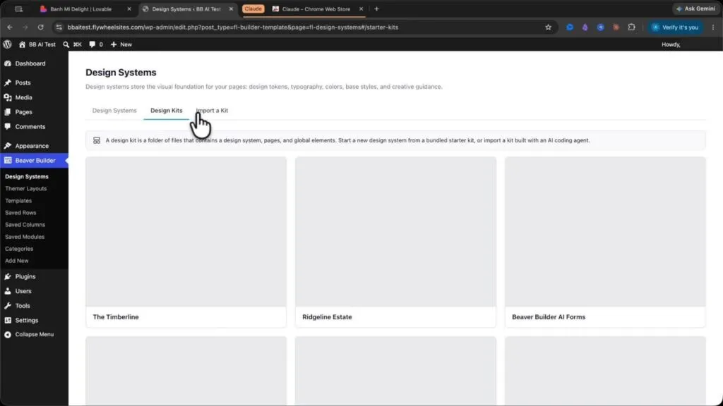 Import Design Kit