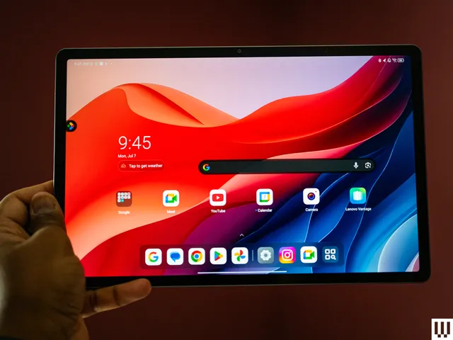Image may contain: Computer, Electronics, Tablet Computer, Baby, Person, Screen, Computer Hardware, Hardware, and Monitor