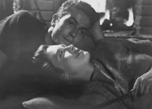 THEY LIVE BY NIGHT, Cathy O'Donnell (front), Farley Granger, 1949