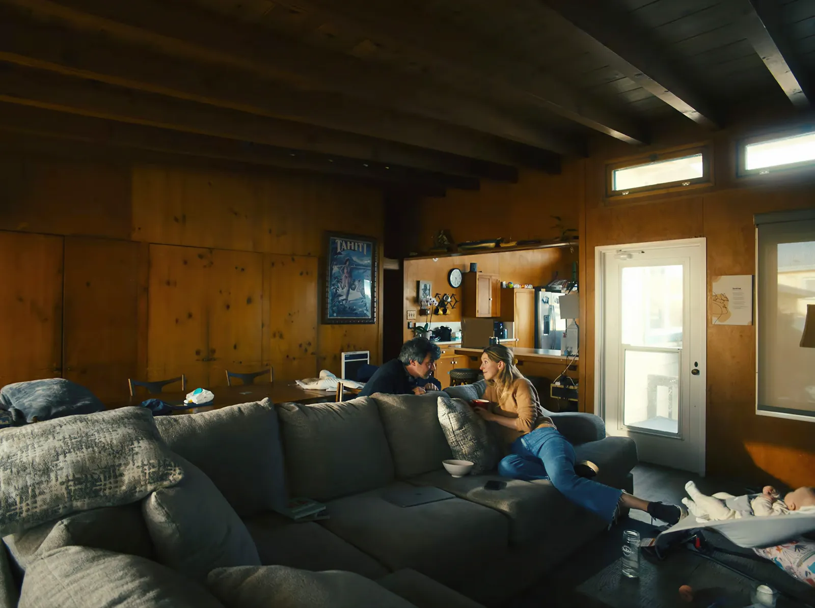 Image may contain Alison Cooper Couch Furniture Adult Person Architecture Building Indoors Living Room and Room