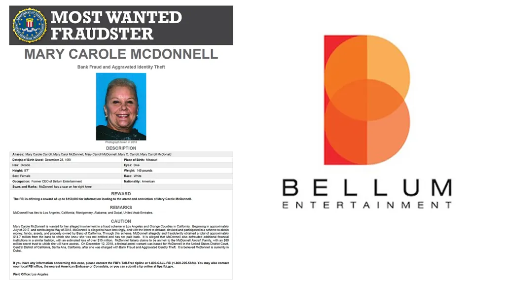 FBI Many Desired Fugitives Note Adds Ex-Bellum Entertaiment Chief Executive Officer
