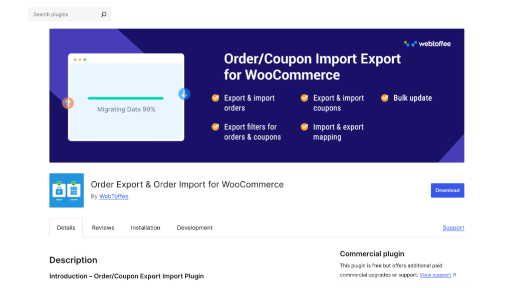 Order Export & Order Import for WooCommerce
