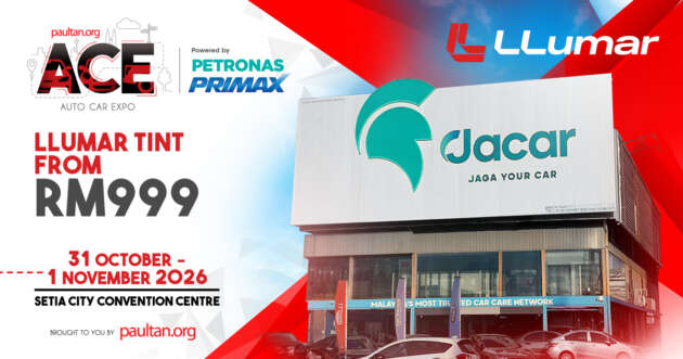 ACE 2026: Discount of up to RM2,000 with Jacar – Llumar tint from RM999, Pecca leather seats fr RM1,699