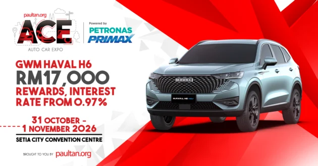 ACE 2026: Enjoy RM17k in exclusive Deepavali rewards and low interest rates when you buy a GWM Haval H6