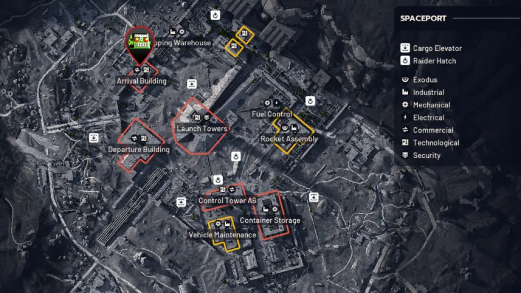 Arrival Building Security Room location