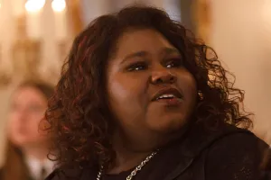 FX's American Horror Story -- Pictured: Gabourey Sidibe as Queenie. CR: Eric Liebowitz/FX.