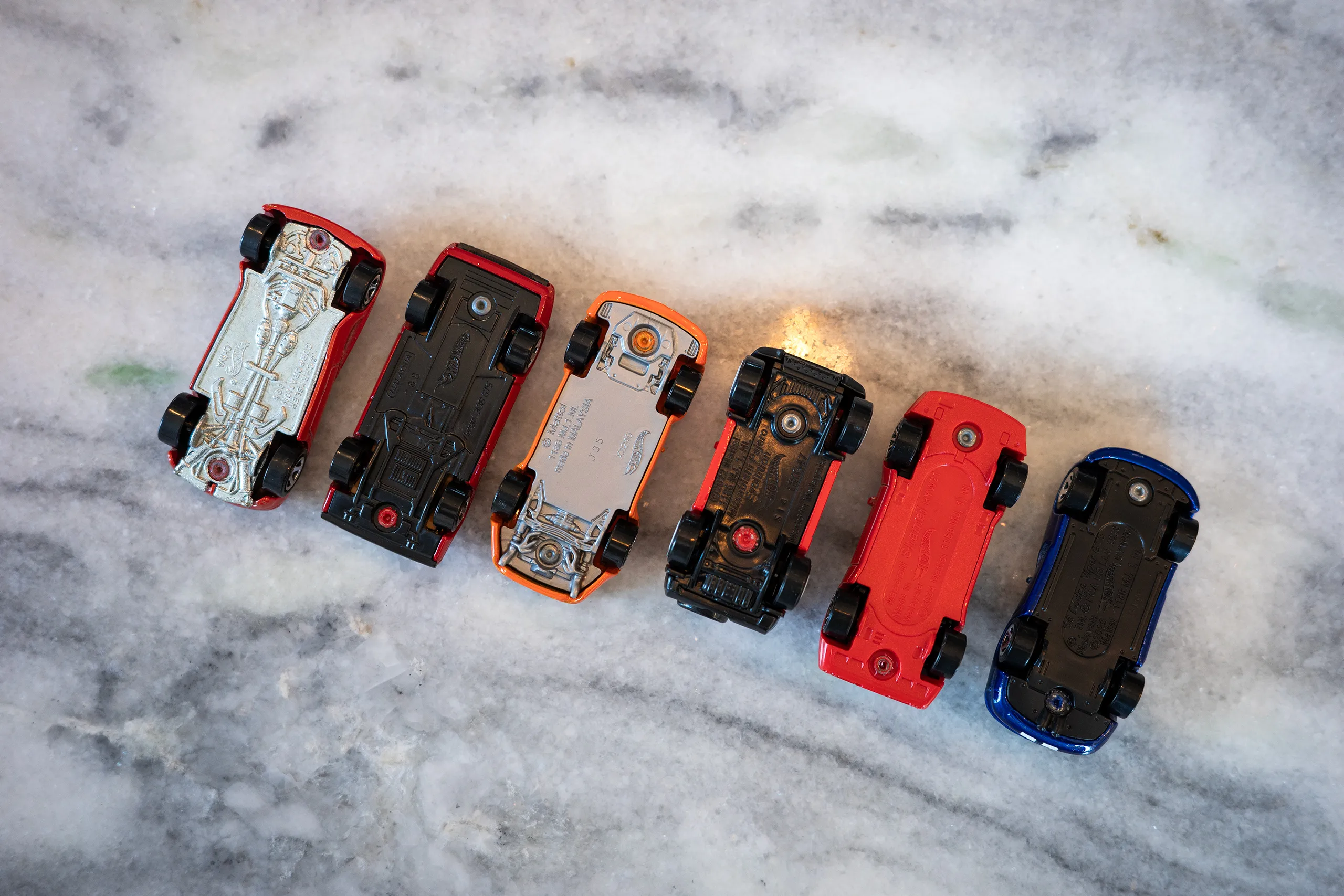 Mainlines from left: Dodge Copperhead (1998), Ferrari 308 GTS (2009), Porsche 993 GT2 (2013), Mitsubishi Pajero Evolution (2022), Maserati Shamal (2024), Dodge Viper GTS (2025)