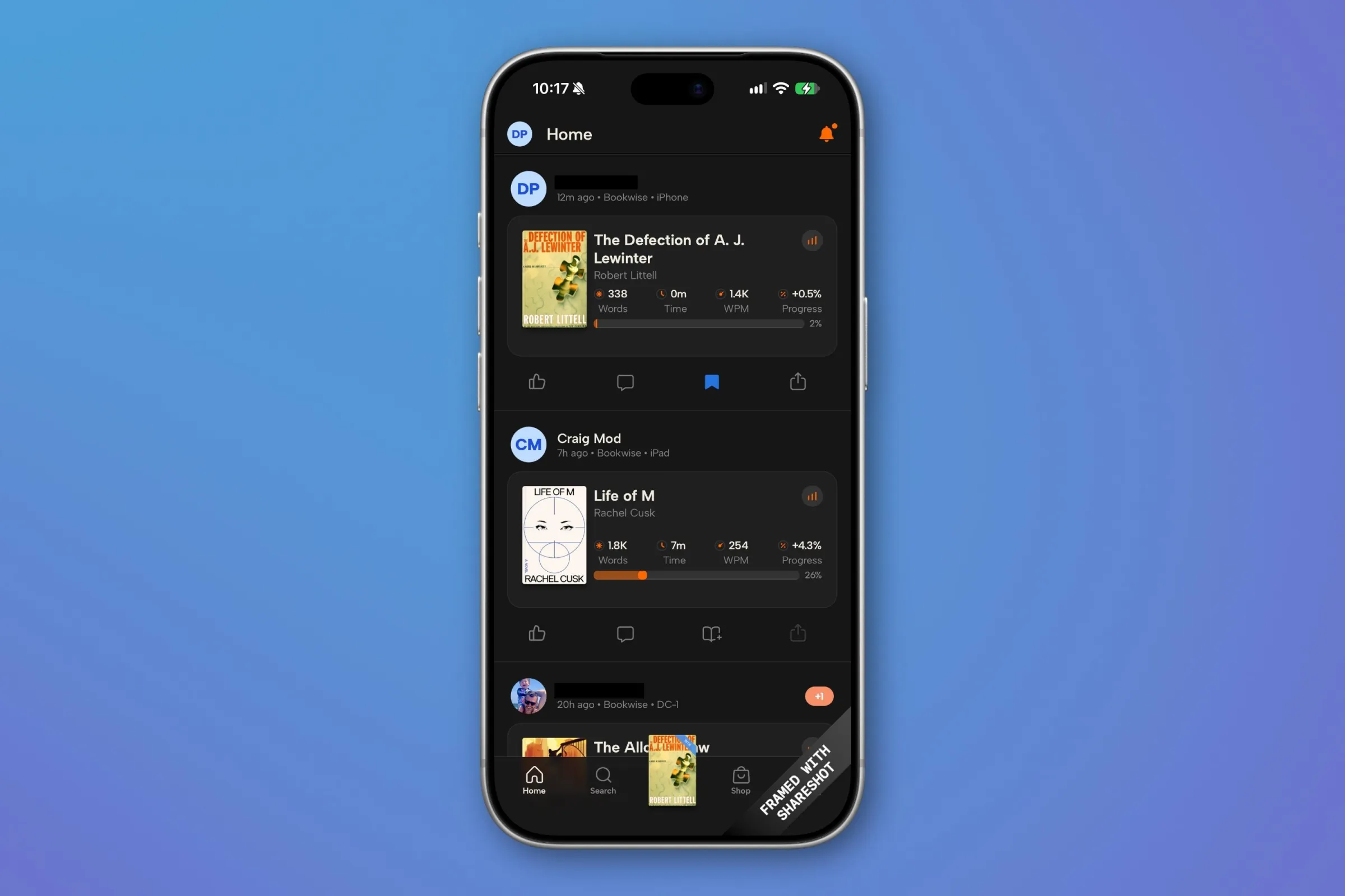 The Readwise Books app is shown on a smartphone.