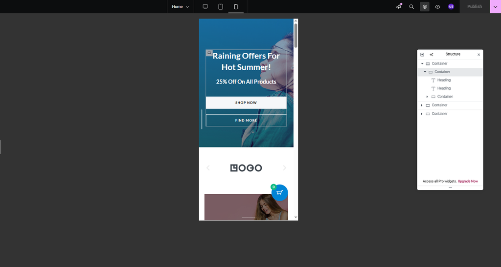 responsive mode