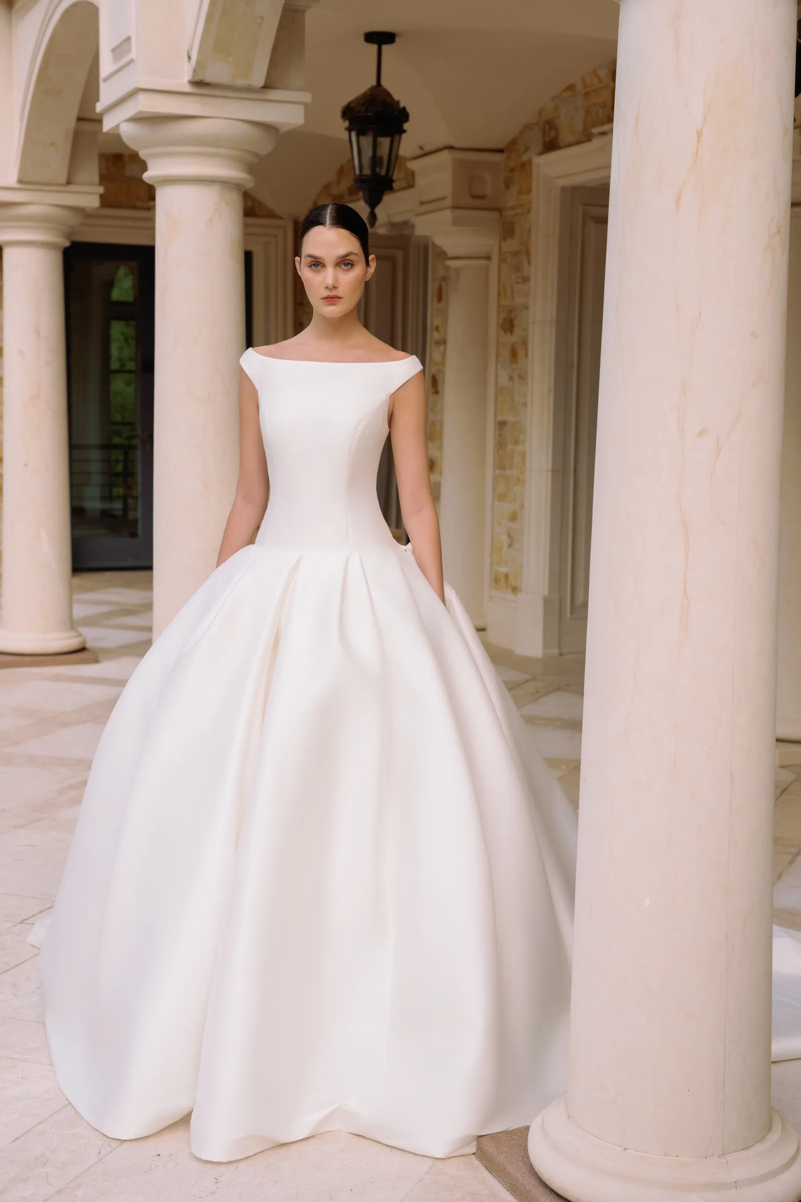 Image may contain Fabrizia Sacchi Clothing Dress Fashion Formal Wear Gown Wedding and Wedding Gown