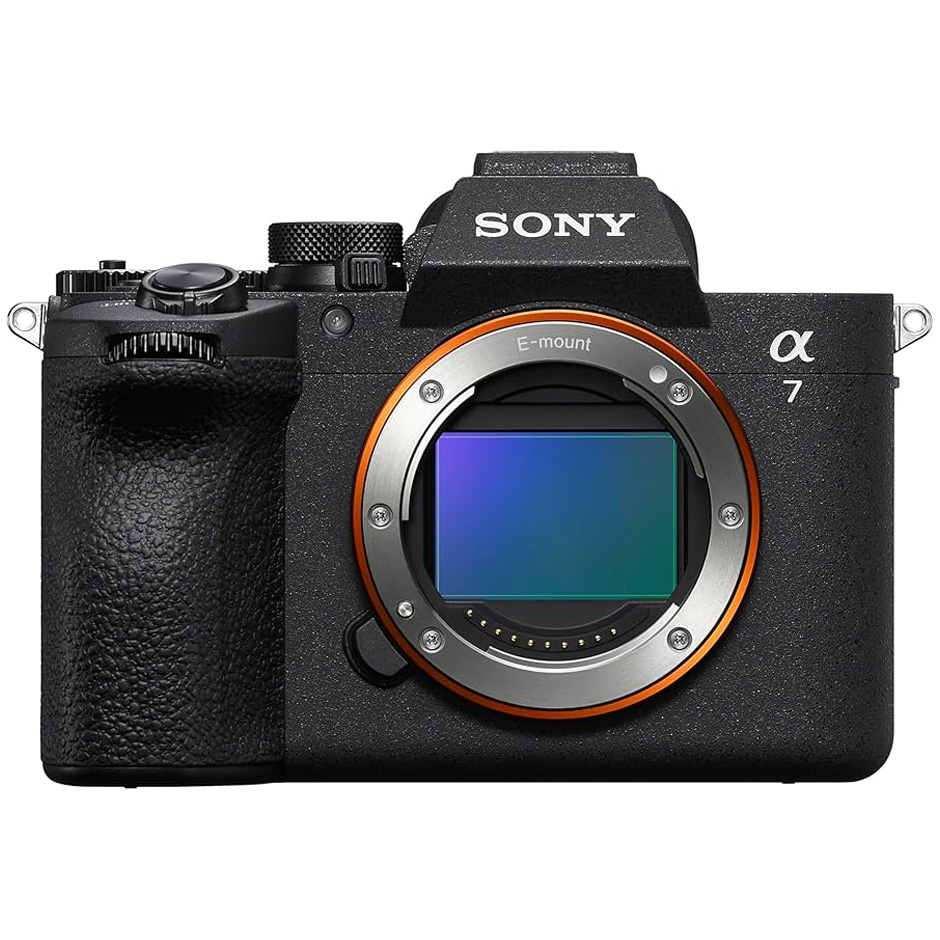 Sony A7 V on a white background