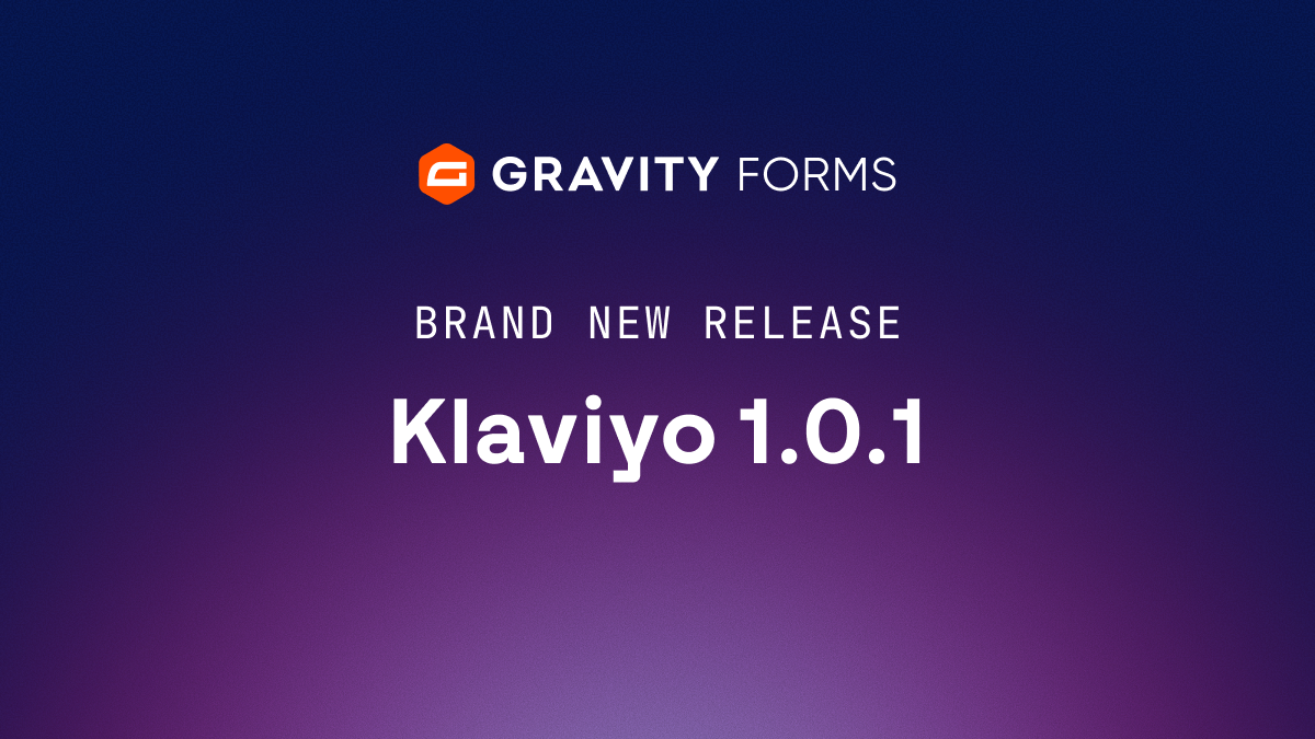 Brand new release: Klaviyo 1.0.1