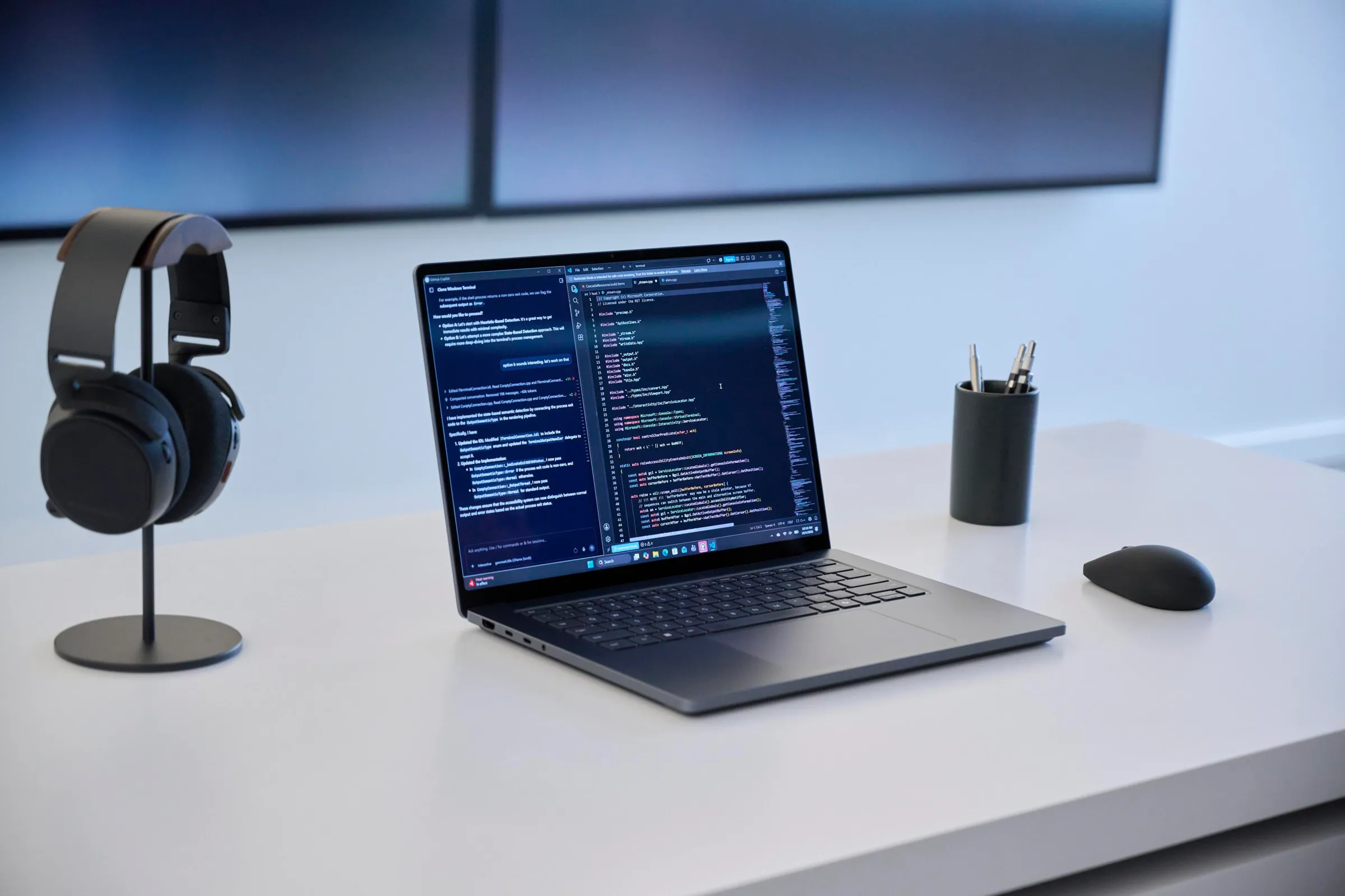 A local AI model running on a Surface Laptop Ultra.