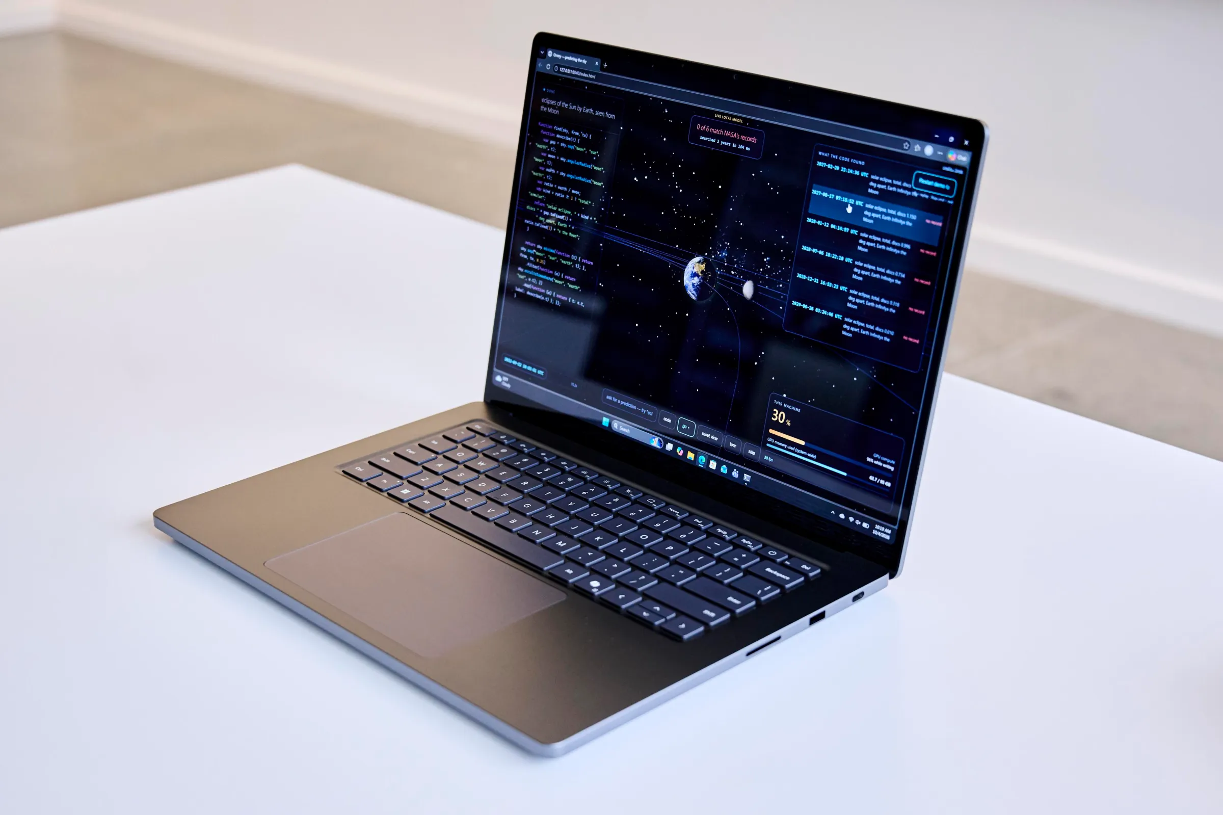 The Surface Laptop Ultra can run complex local AI models.