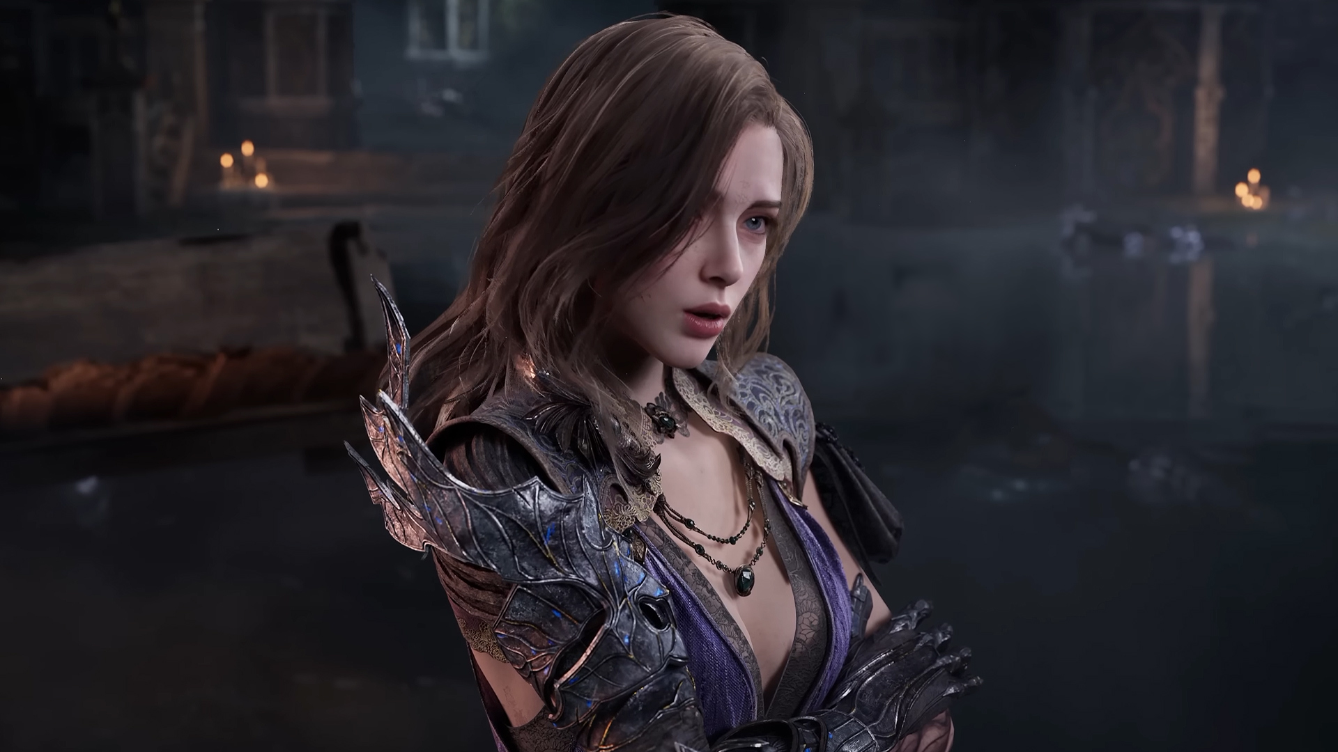 Tides of Annihilation - A young woman in fantasy garb crossing her arms