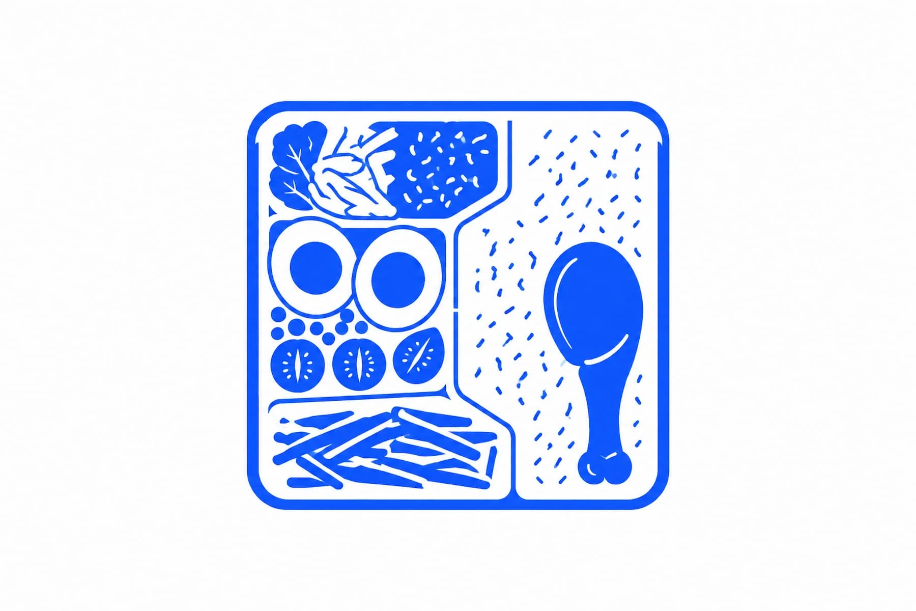 A Japanese bento box with separate compartments