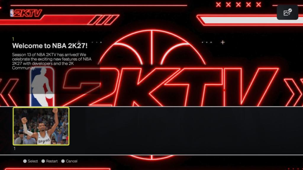 NBA 2KTV episode in NBA 2K27