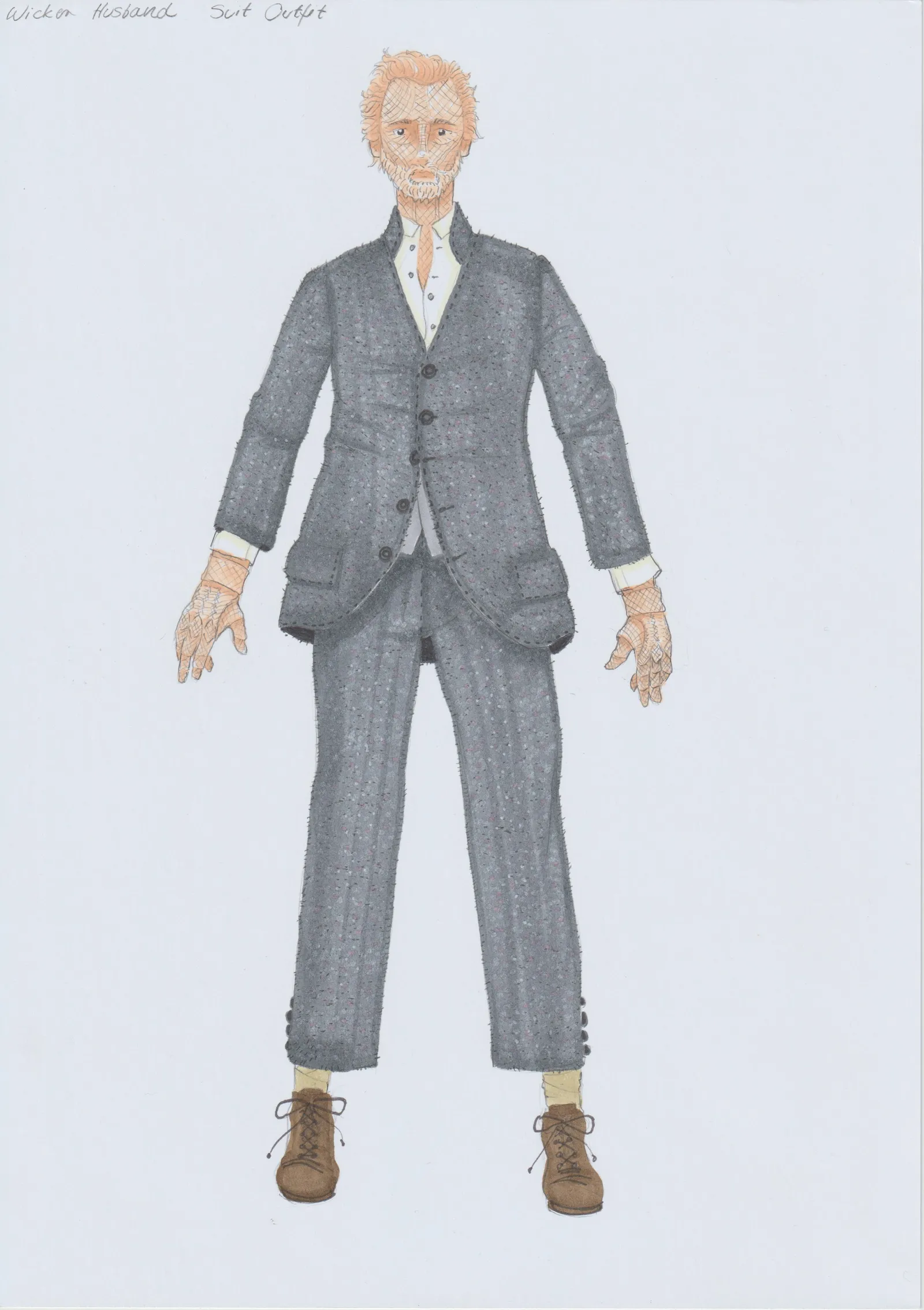 Image may contain Clothing Formal Wear Suit Adult Person Coat Art Face Head Footwear Shoe Home Decor and Linen