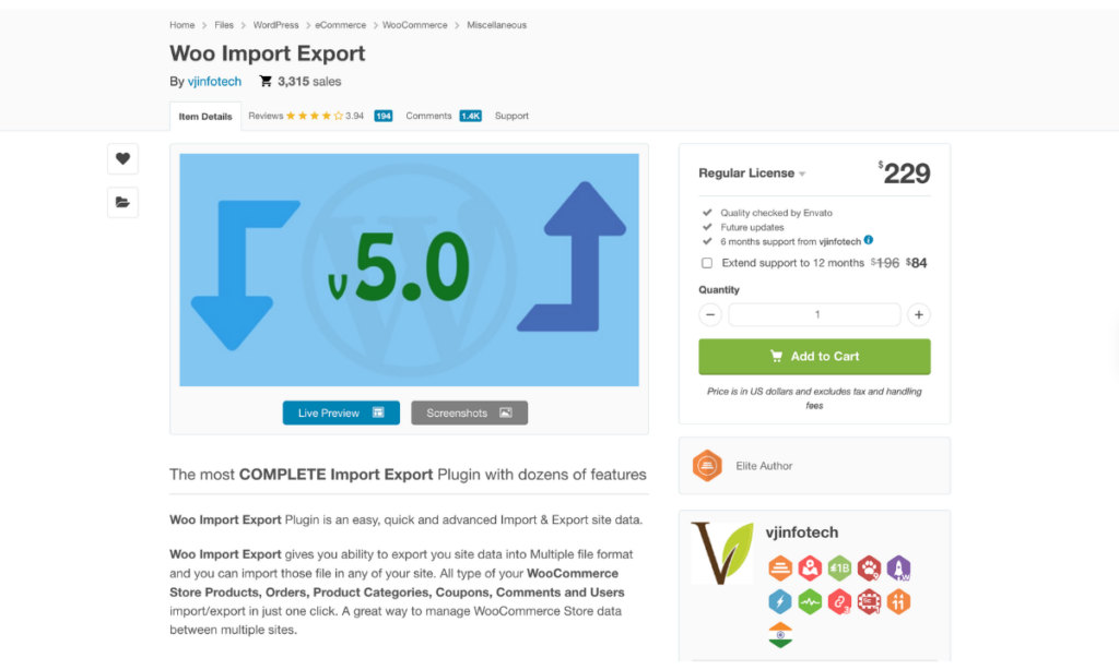 Woo Import Export 