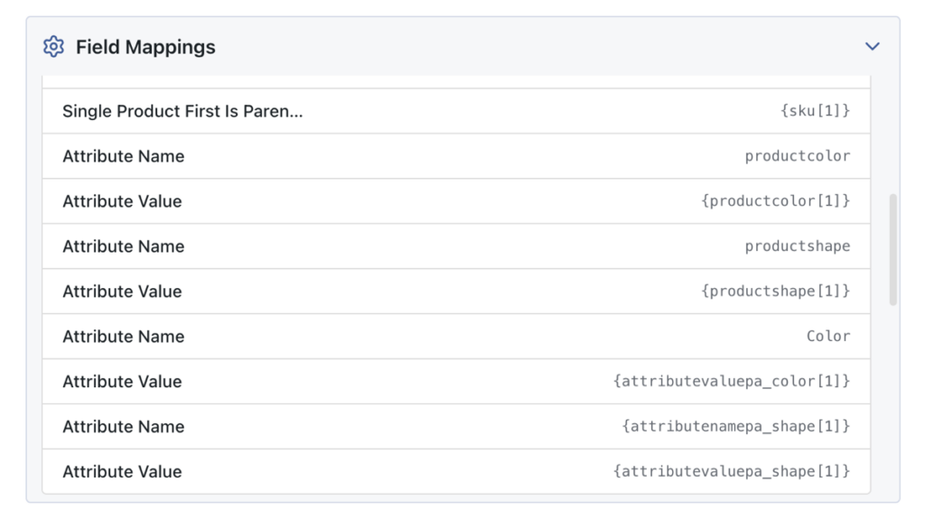 Wp All Import mapped fields