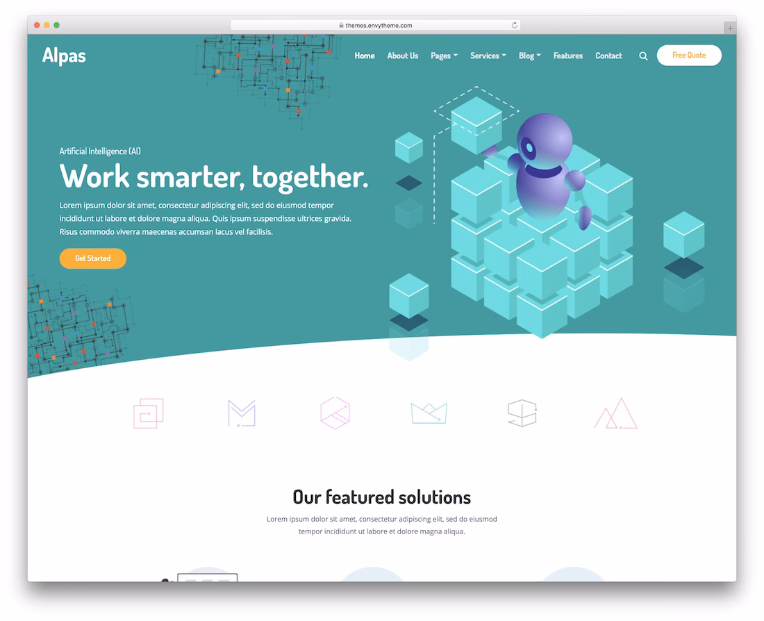 alpas technology website template