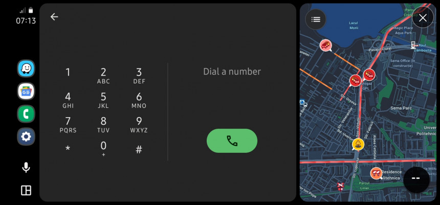 PhoneAuto on a Samsung phone