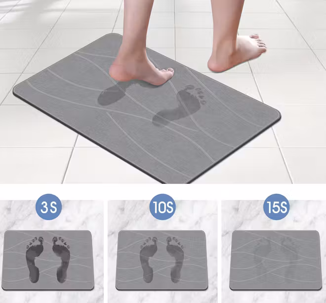 VEELOIM Stone Bath Mat