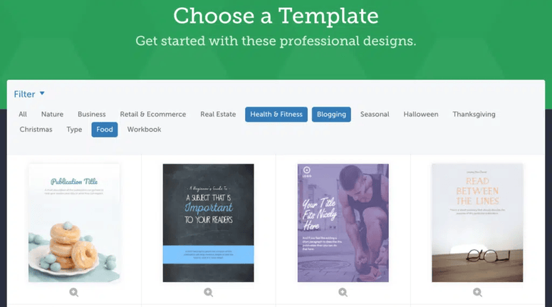 beacon drag and drop lead magnet editor with template selection