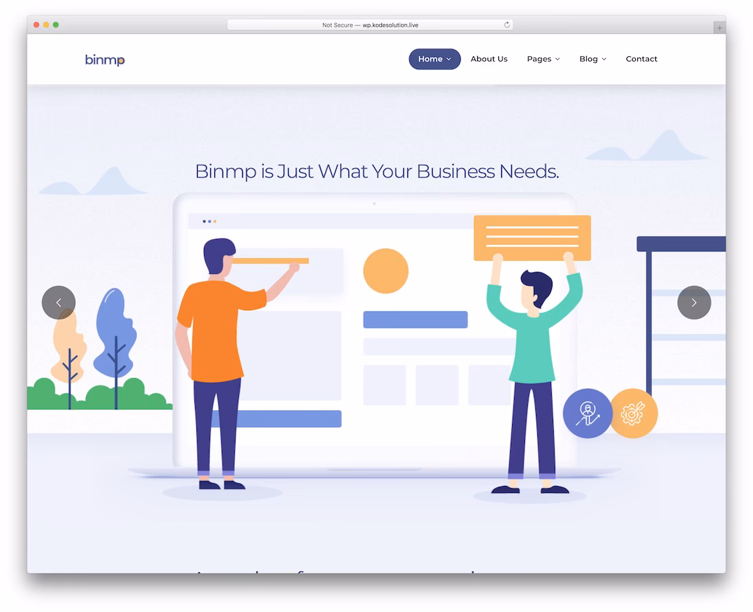 binmp technology website template