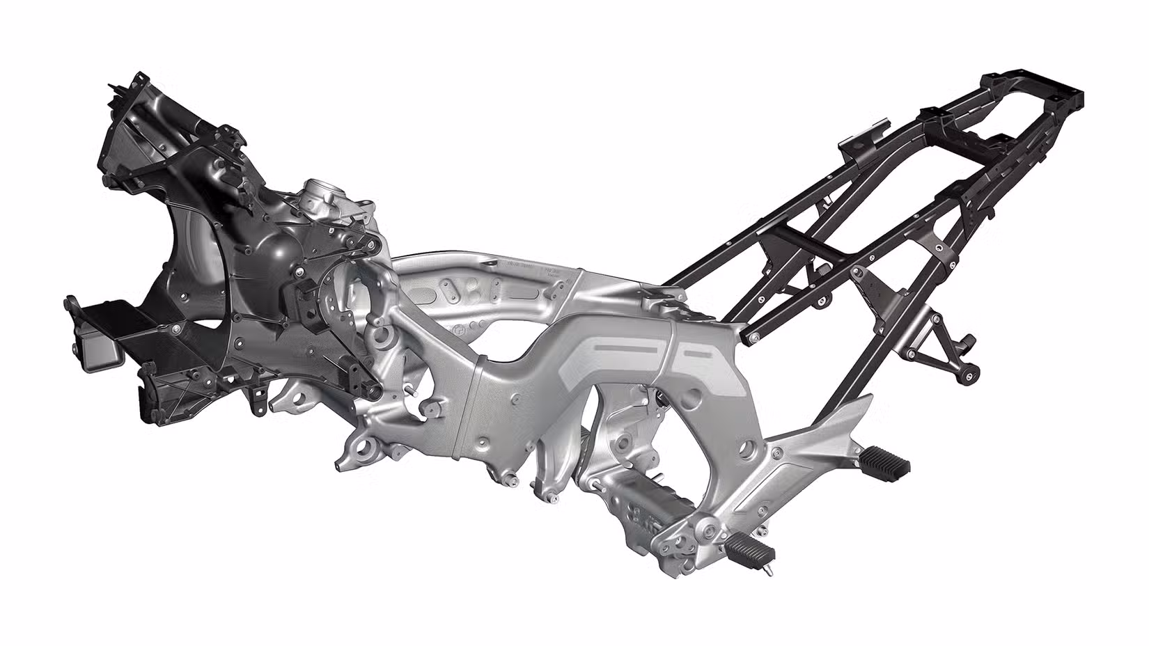 BMW K 1600 B aluminum chassis with bolt-on subframe