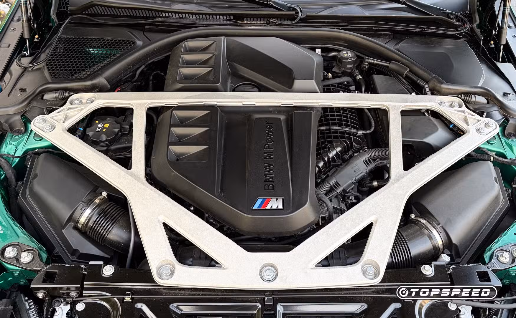BMW M4 CS engine close-up