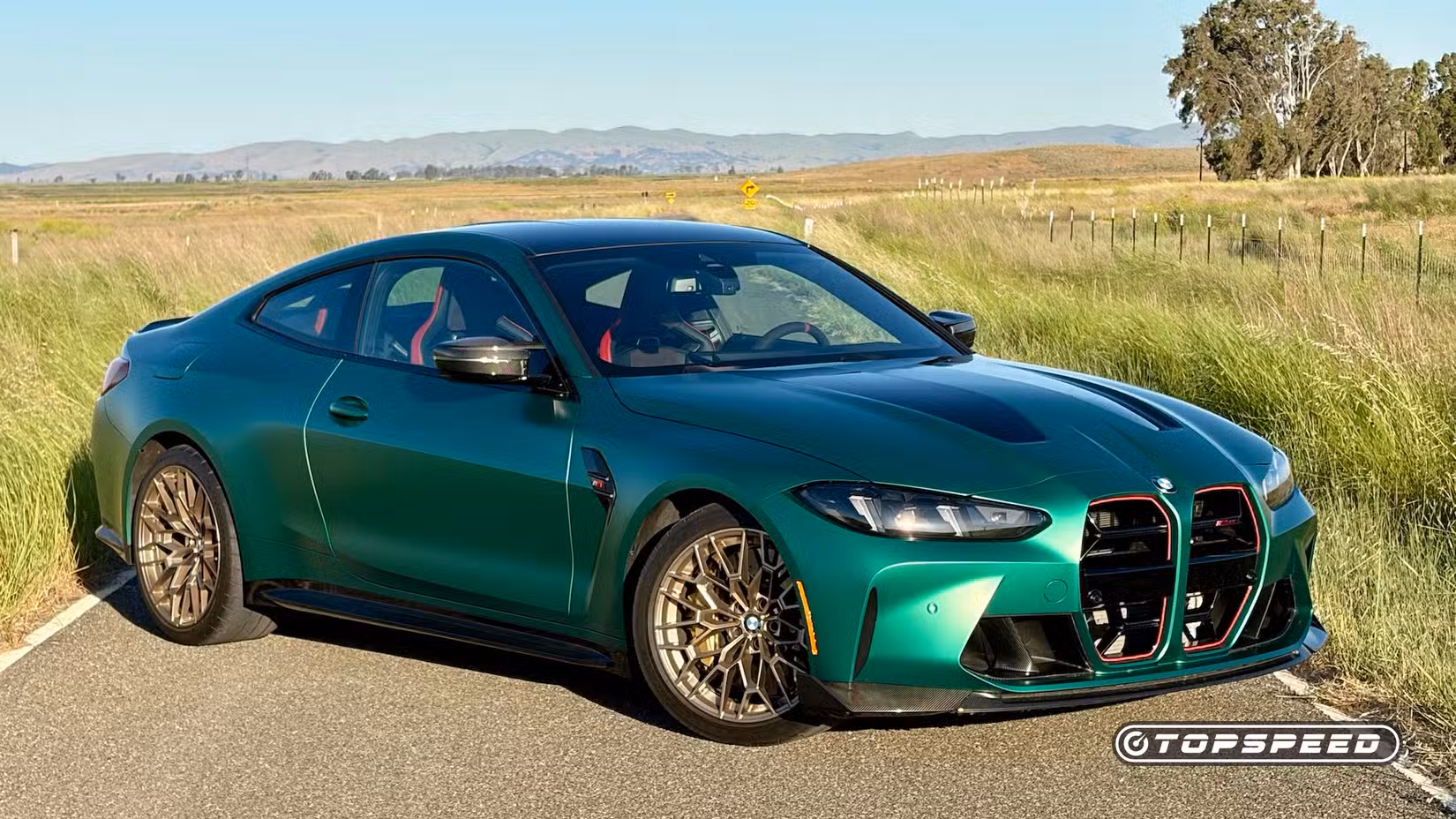 BMW M4 CS exterior front semi profile right side
