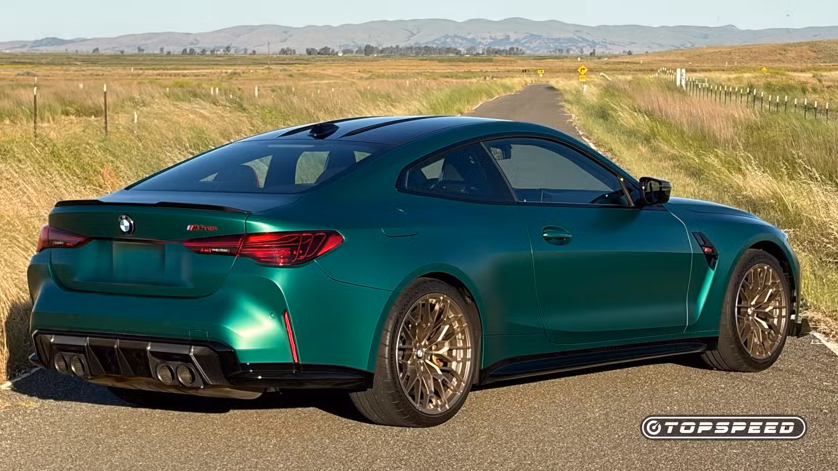 BMW M4 CS exterior semi profile right rear