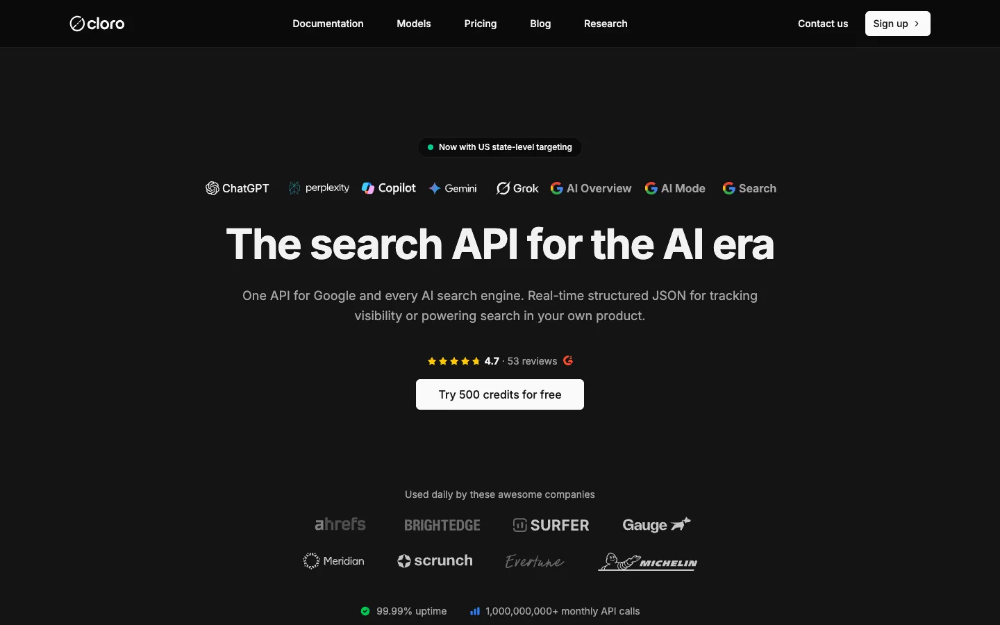 Cloro homepage